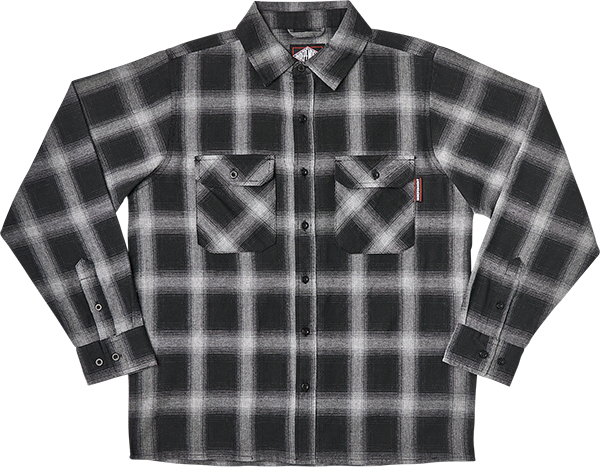 Independent Mission Ls Flannel Size: SMALL Grey Plaid