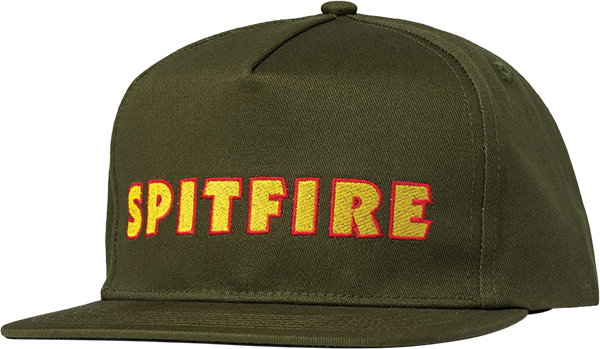 Spitfire Ltb Script Skate HAT - Adjustable Olive 
