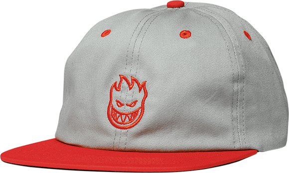Spitfire Lil Bighead Skate HAT - Adjustable Grey/Red 