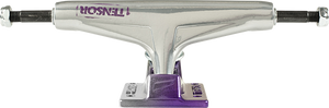 Tensor Reg Alum 5.5 Stencil Mirror Raw/Purple Fade Skateboard Trucks (Set of 2)