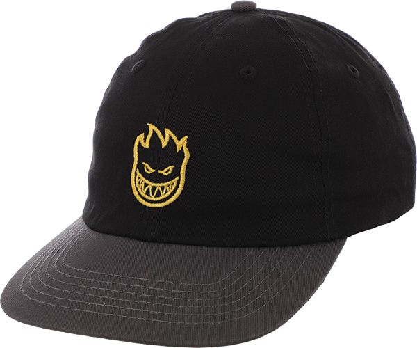 Spitfire Lil Bighead Skate HAT - Adjustable Black/Charcoal/Gold 