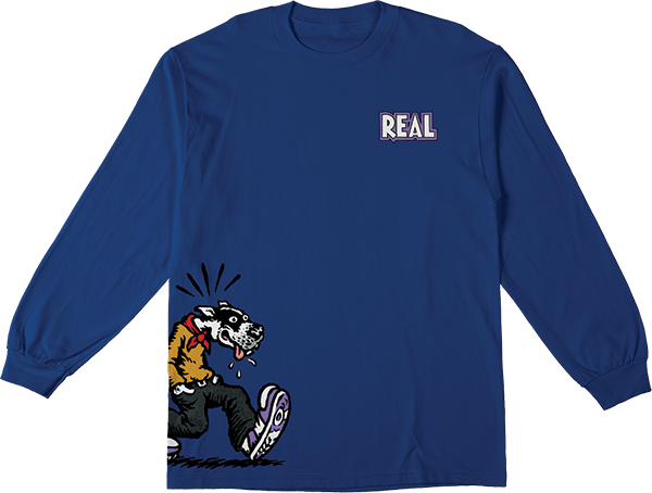 Real Comix Long Sleeve Shirt X-LARGE -Royal