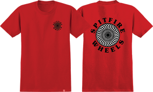 Spitfire OG Classic Fill T-Shirt - Size: SMALL -Red/Black/White