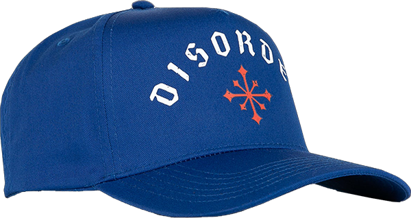 Disorder Arch Logo Skate HAT - Adjustable Royal Blue 