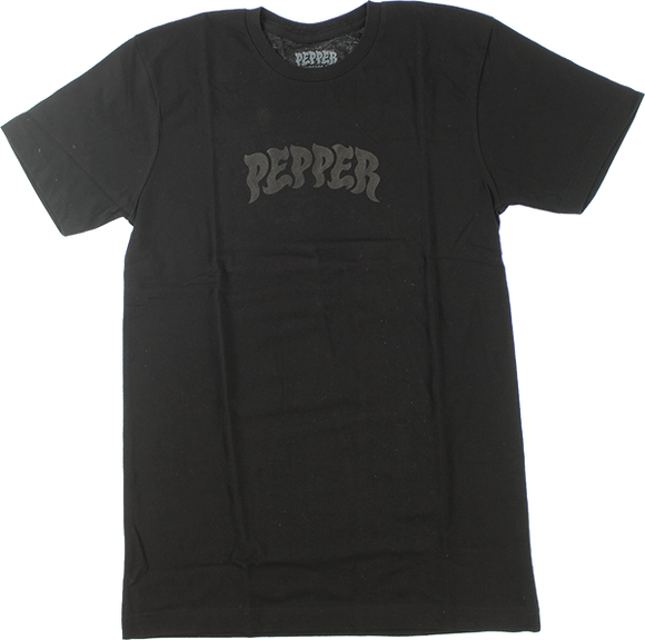 Pepper Logo T-Shirt - Size: X-Large Black