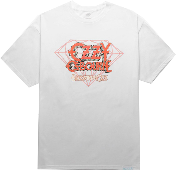 Diamond Ozzy Osbourne T-Shirt - Size: Medium White