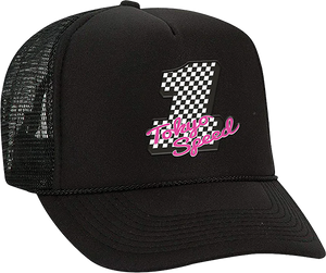 Girl Tokyo Speed Trucker Mesh Skate HAT - Adjustable Black 