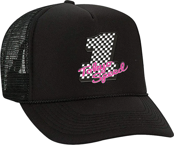 Girl Tokyo Speed Trucker Mesh Skate HAT - Adjustable Black 