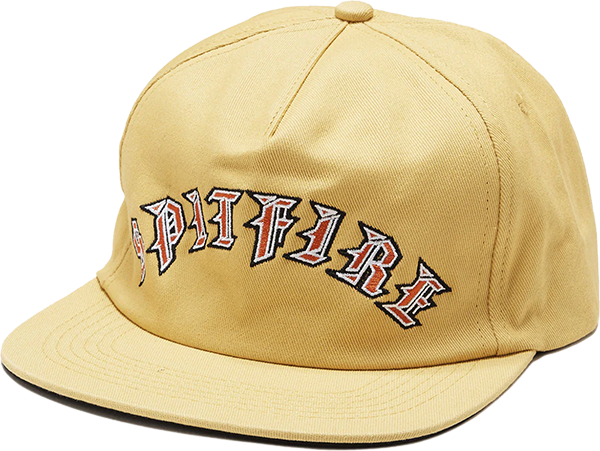 Spitfire Old E Arch Skate HAT - Adjustable Gold 
