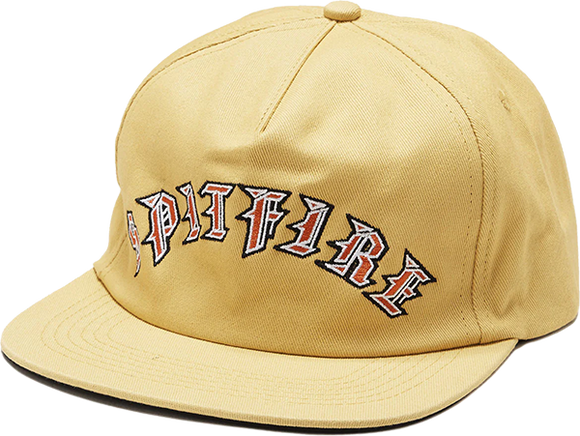 Spitfire Old E Arch Skate HAT - Adjustable Gold 