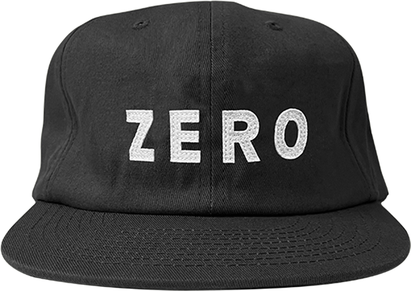 Zero Army Applique Skate HAT - Adjustable Black/White 
