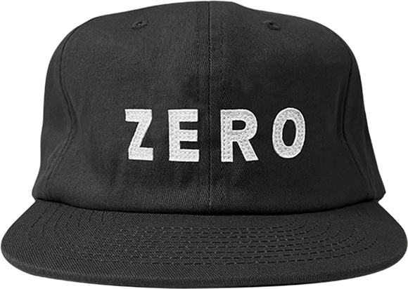 Zero Army Applique Skate HAT - Adjustable Black/White 