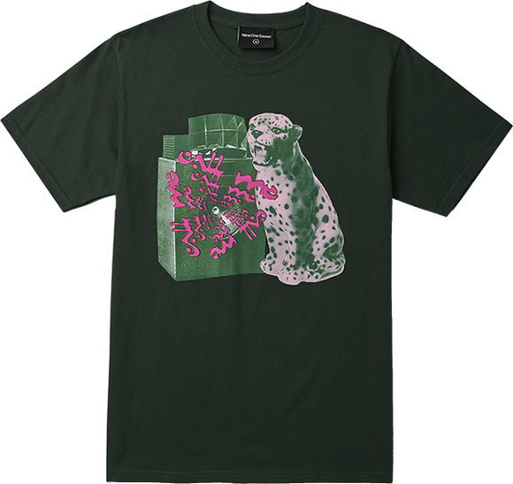 Call Me 917 Big Cat T-Shirt - Size: X-Large Dark Green