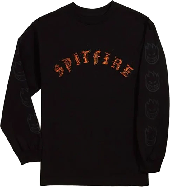 Spitfire Old E Embers Ls Size: SMALL Black