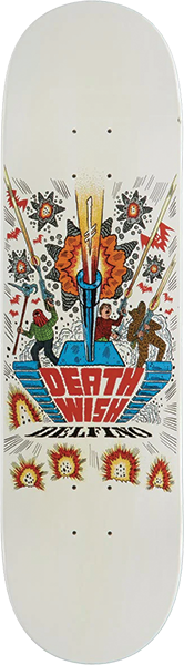 Deathwish Delfino Deathwitch Trials Skateboard Deck -8.38 DECK ONLY
