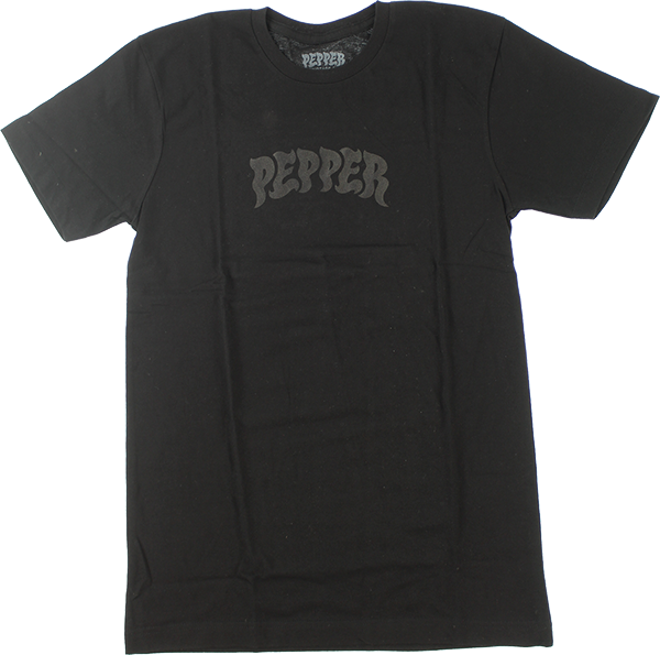 Pepper Logo T-Shirt - Size: Small Black