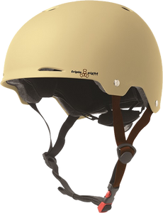 Triple 8 Gotham Helmet Cream Matte Rubber Cpsc/Astm
