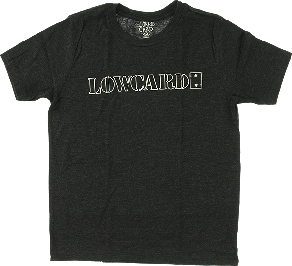 Lowcard Logo Youth T-Shirt - Charcoal