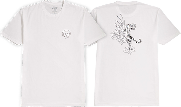 Zero Tiger Lotus T-Shirt - Size: Medium White