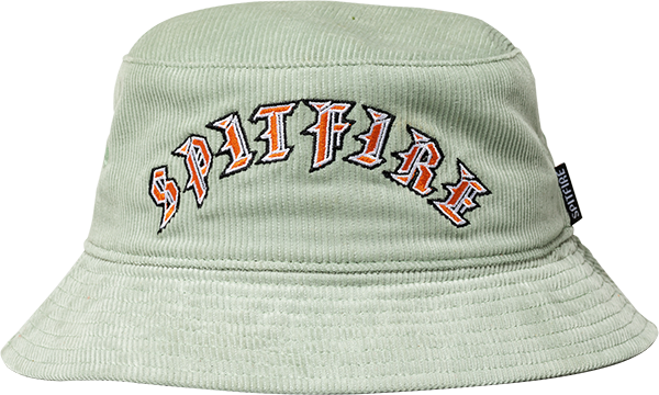 Spitfire Old E Arch Bucket Skate HAT - Grey/Red 