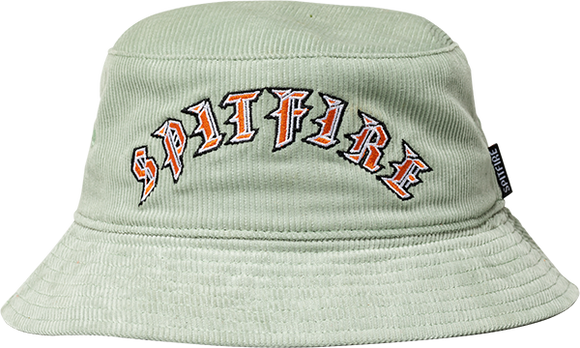 Spitfire Old E Arch Bucket Skate HAT - Grey/Red 