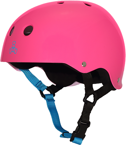 Triple 8 Helmet Neon Gloss Fuchsia