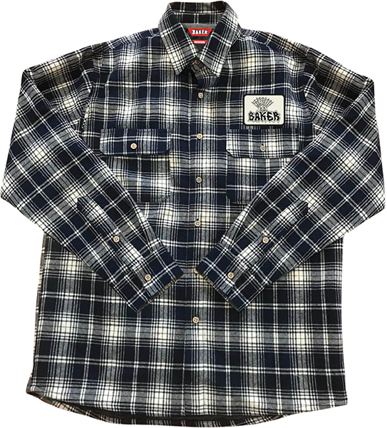 Baker Jolly Man Flannel Ls Size: SMALL Navy