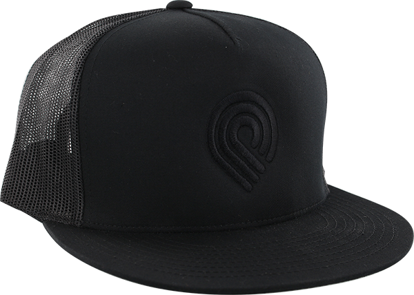 Powell Peralta Triple P Logo Mesh Skate HAT - Black 