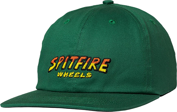 Spitfire Hell Hounds Script Strapback Skate HAT - Adjustable Dk.Green 