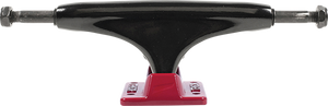 Tensor Reg Alloy 5.25 Black/Red Skateboard Trucks (Set of 2)