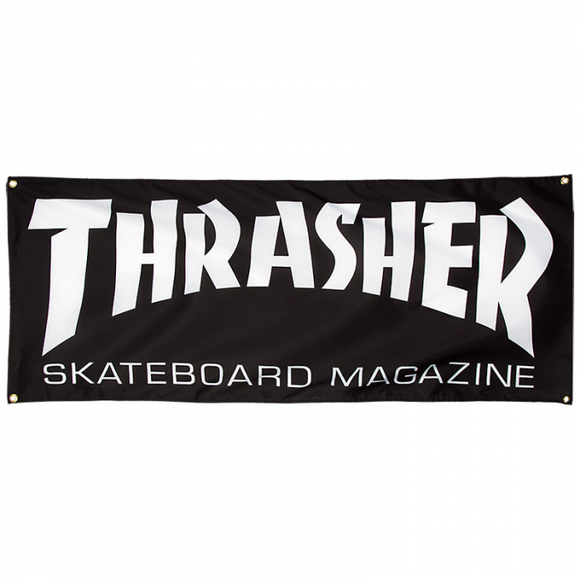 Thrasher Mag Logo Banner Black/White