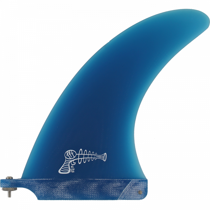 Ray Gun Fiberglass Center Fin 7.0" Blue Surfboard FIN 