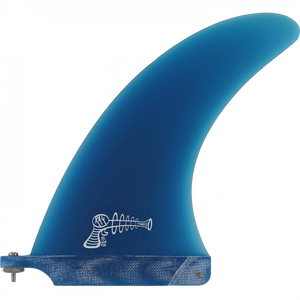Ray Gun Fiberglass Center Fin 7.0" Blue Surfboard FIN 