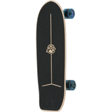 Flow Surfskates Lava Complete Skateboard -10x29 Black/Orange