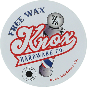 Knox 7/8" Allen Skateboard Hardware Set Black/White with Wax+Tin | Universo Extremo Boards Skate & Surf