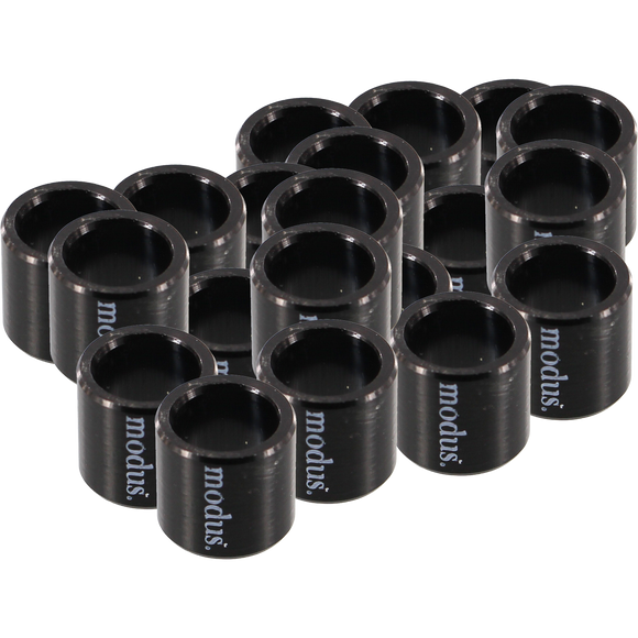 Modus 20/Pack Bearing Spacers Black | Universo Extremo Boards Skate & Surf