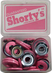 Shortys Bushing Washers Pack/24Sets -Pink