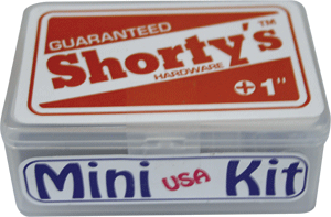 Shortys 1" Mini Kit Usa : Bearings, Hardware, Bushings, Washers