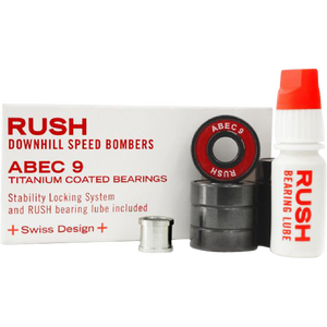 Rush Downhill Speed Bombers Abec 9 Bearings Single Set - 8 Pieces