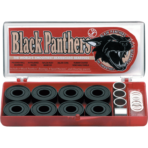 Shortys Black Panthers Abec-7 Single Set - 8 Pieces