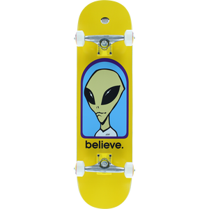 Alien Workshop Believe Complete Skateboard -8.25 Yellow 