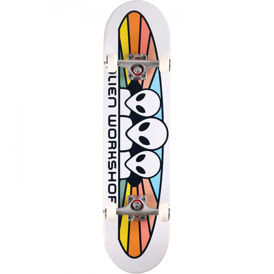 Ali Spectrum Complete Skateboard -7.75 White/Pastel 