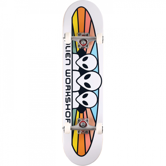 Ali Spectrum Complete Skateboard -7.75 White/Pastel 