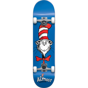 Almost Cat Face Complete Skateboard -7.87 Blue 