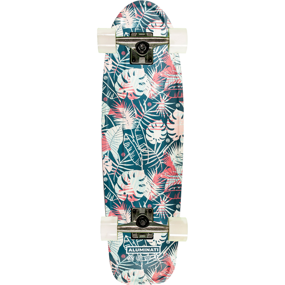Aluminati Floral Leaves Jerry Complete Skateboard -8.12x28