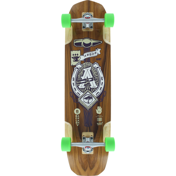 Arbor Downhill Backlash II 37 Complete Skateboard -9.5x37 