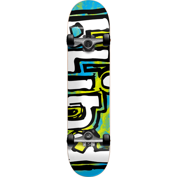 Blind Og Watercolor Complete Skateboard -7.0 Blue/Yellow 