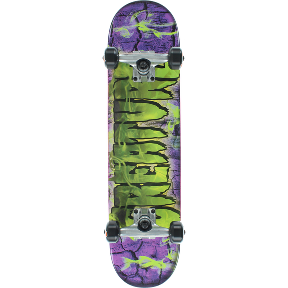 Creature Inferno Mini 7.0 Black/Purple/Green Complete Skateboard