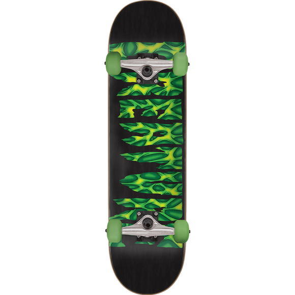 Creature Strains Complete Skateboard -8.0 Black/Green 