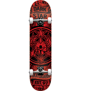 Darkstar Civil Complete Skateboard -7.62 Red/Black  